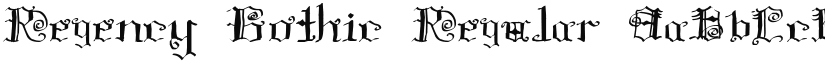 Regency Gothic Regular font