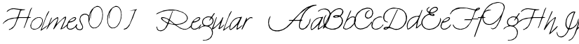 Holmes001 Regular font
