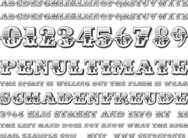 Cast Iron font preview