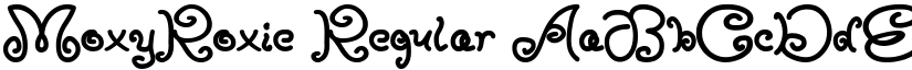 MoxyRoxie Regular font