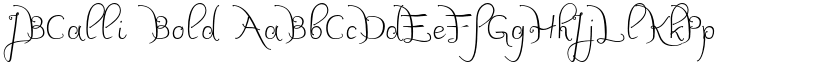 JBCalli Bold font