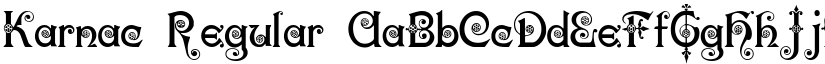 Karnac Regular font