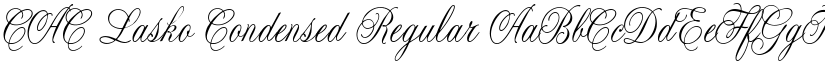 CAC Lasko Condensed Regular font