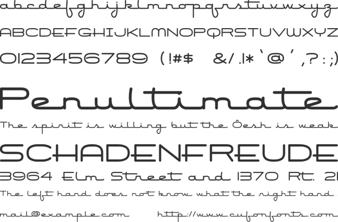Air Conditioner font preview