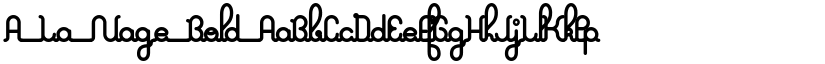A La Nage Bold font