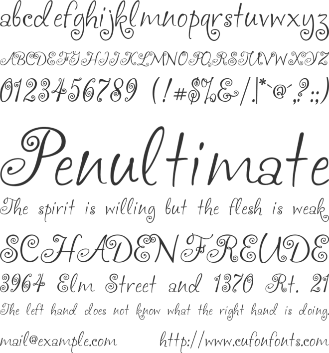 akaFrivolity font preview