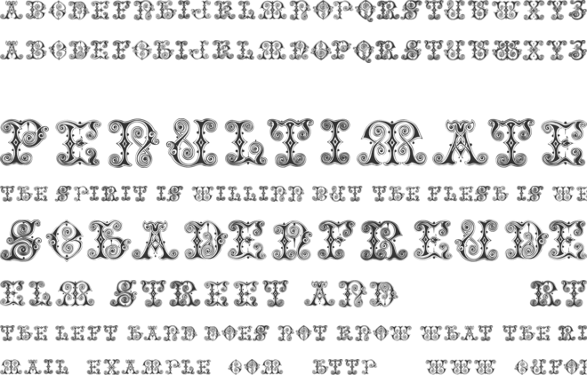 VaticanianInitials font preview