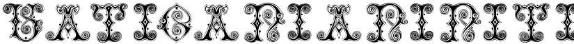VaticanianInitials Regular font