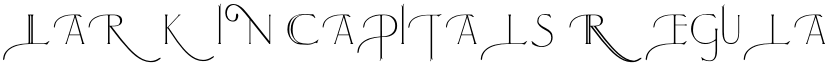 Larkin Capitals Regular font
