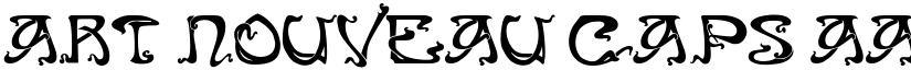 Art Nouveau Caps font