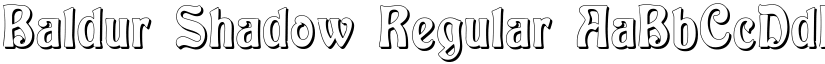 Baldur Shadow Regular font