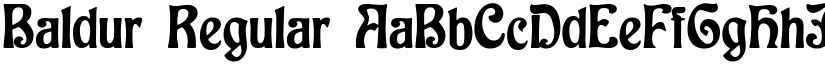Baldur Regular font