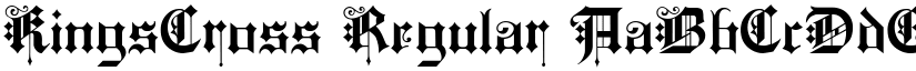 KingsCross Regular font