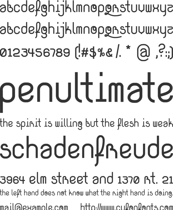 quiñók font preview