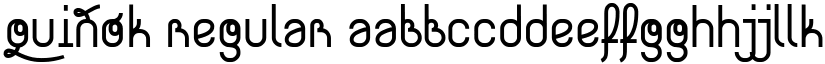quiñók Regular font