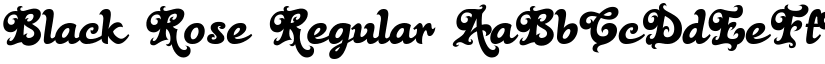 Black Rose Regular font