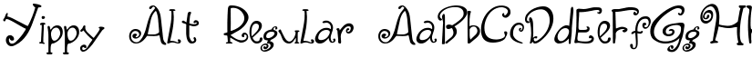 Yippy Alt Regular font
