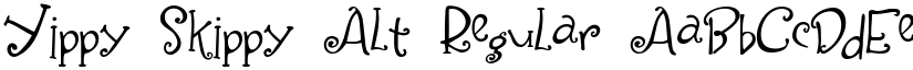 Yippy Skippy Alt Regular font