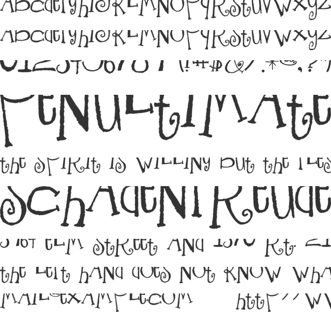 Freeze! font preview