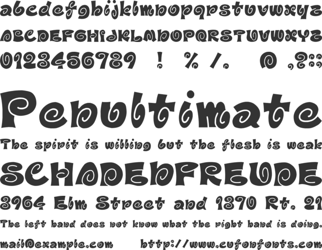 D3 Spiralism font preview