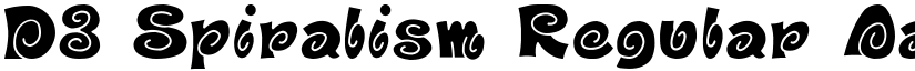 D3 Spiralism Regular font