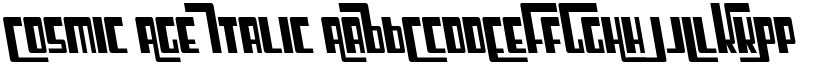 Cosmic Age Italic font