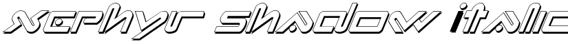 Xephyr Shadow font download