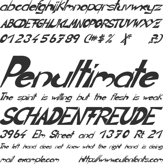 CIRCLINE font preview