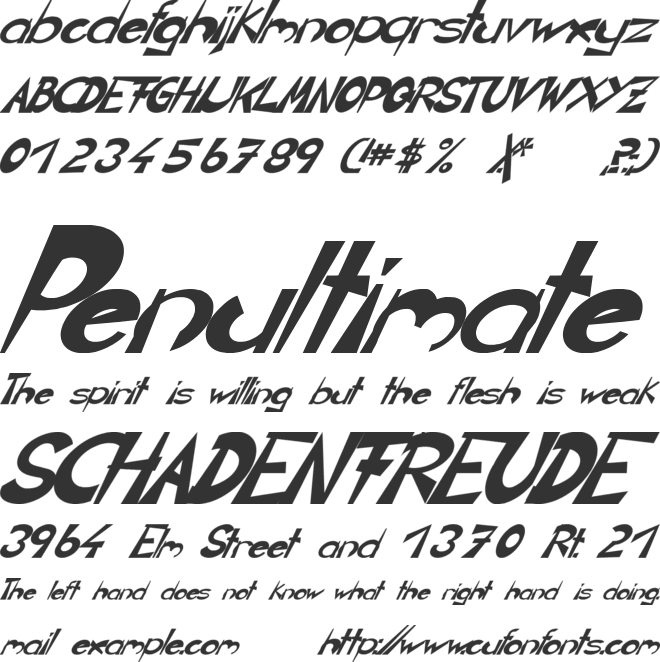 CIRCLINE font preview