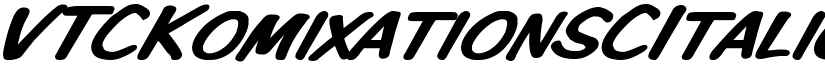 VTCKomixationSCItalic font download