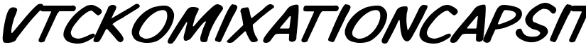 VTCKomixationCapsItalic font download