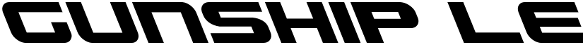 Gunship Leftalic Leftalic font