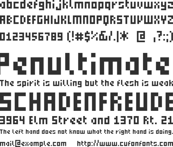 Small Talk font preview