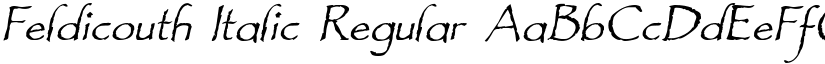 Feldicouth Italic Regular font