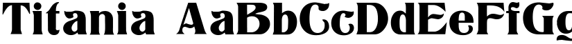 Titania font
