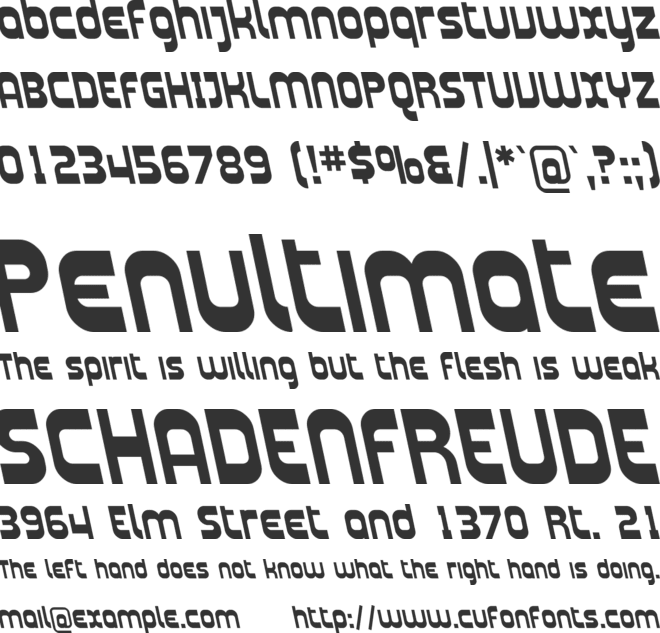 Plasmatica Rev font preview