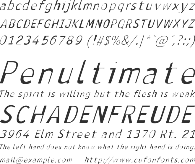Antaviana font preview