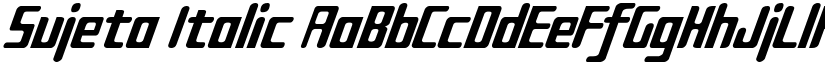 Sujeta Italic font