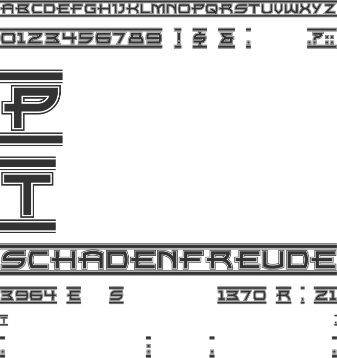 Empire State font preview