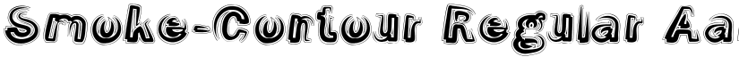 Smoke-Contour Regular font