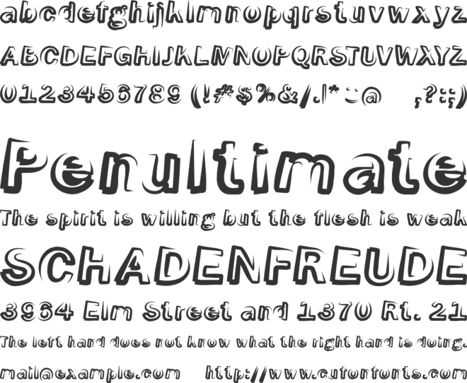 Smoke-ScreenObl font preview