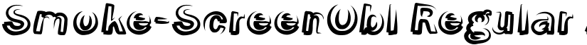 Smoke-ScreenObl Regular font