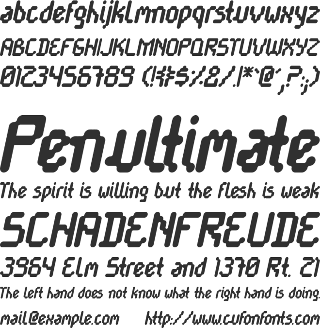 Cayetano Round font preview