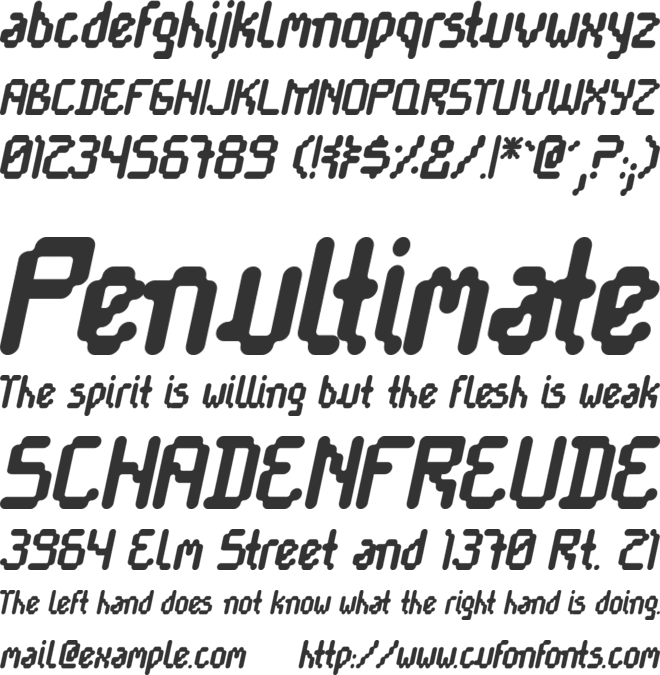 Cayetano Round font preview