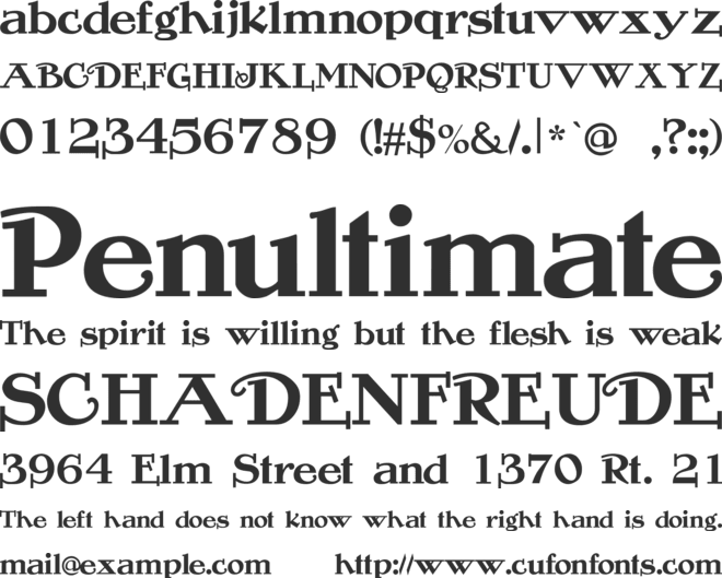 Rogers font preview
