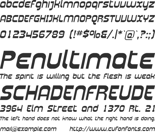 Plasmatica Ext font preview