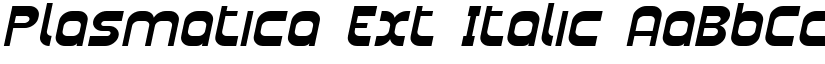 Plasmatica Ext Italic font