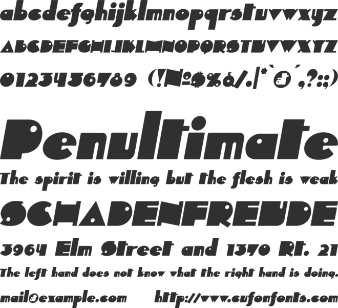 Independant font preview