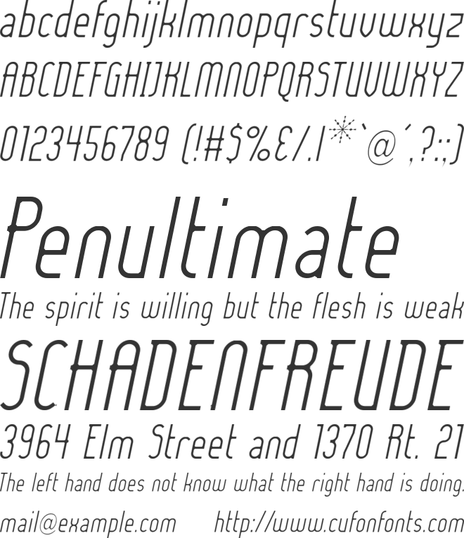 Lady Ice - font preview