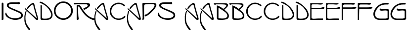 IsadoraCaps font